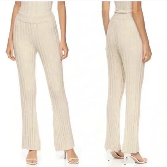 Anime Bing Beige.Val Ribbed Pants, XS, NWT - Picture 1 of 5